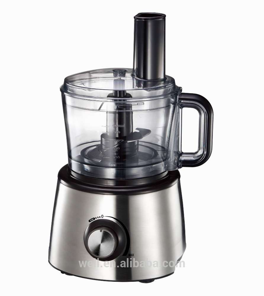 Powerful All in Function Powerful Stainless steel 1.2L Capacity Food Processor 800W For Household Use